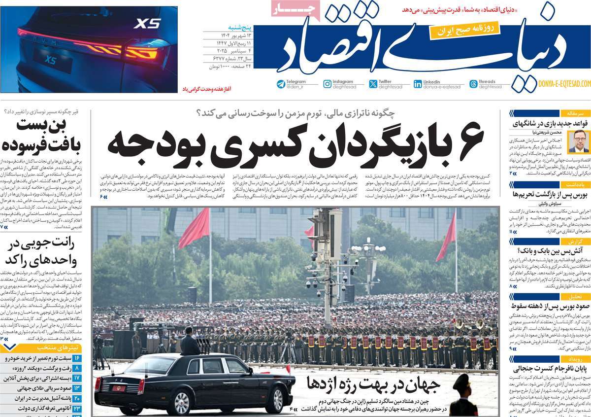 روزنامه دنیای اقتصاد
