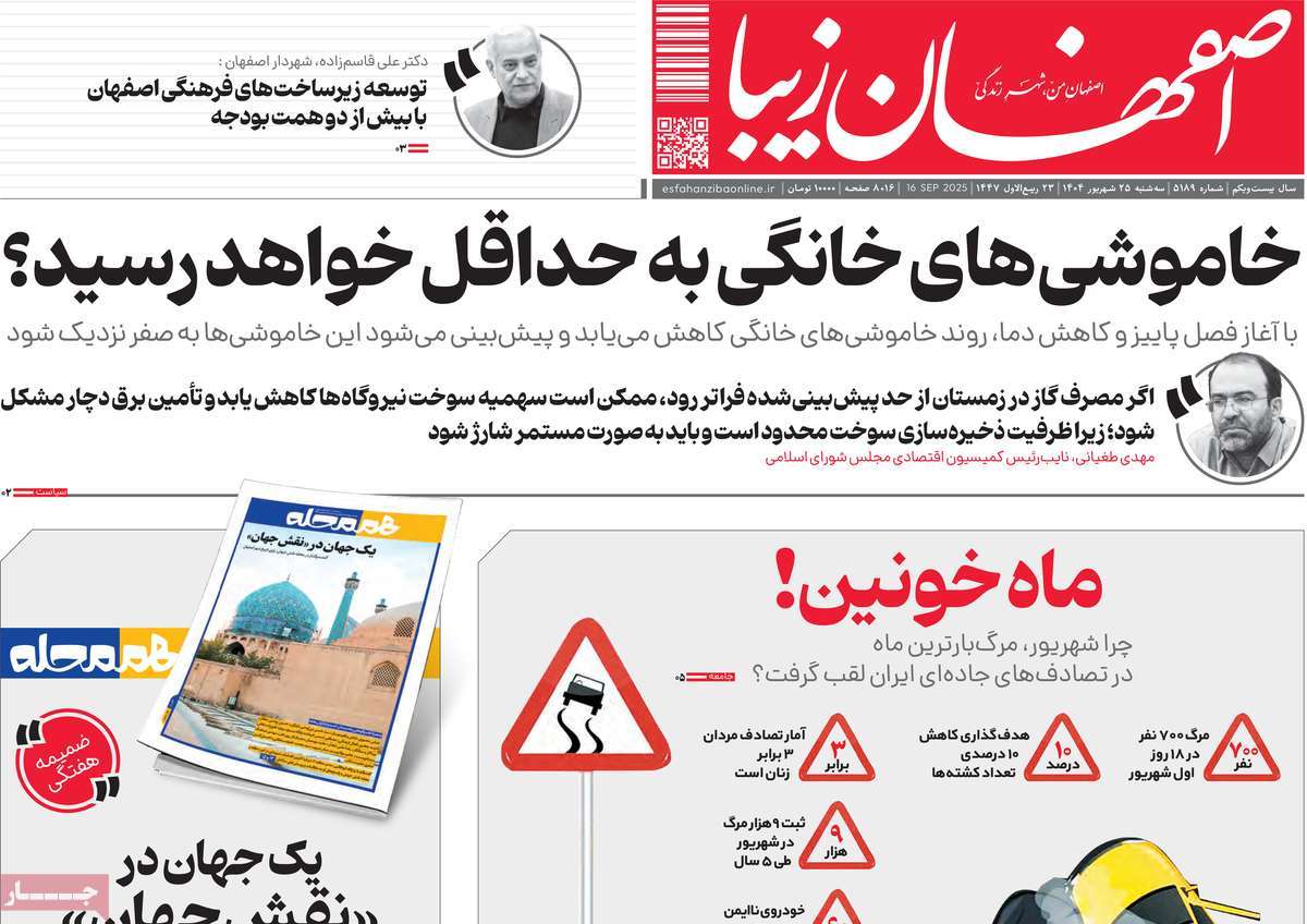 روزنامه اصفهان‌ زیبا