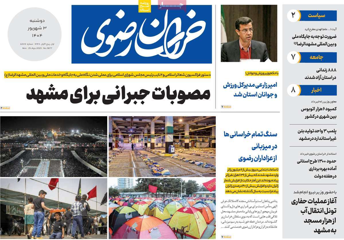 روزنامه خراسان رضوی