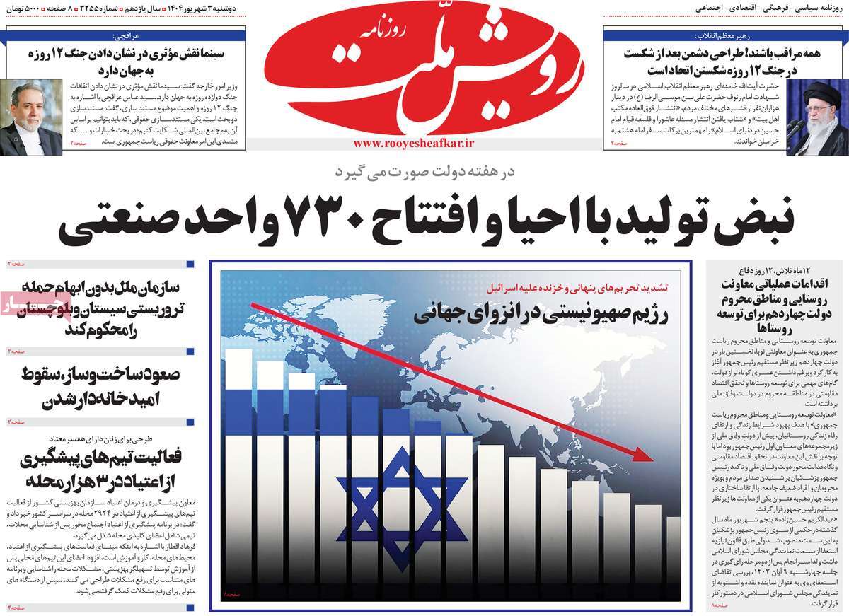 روزنامه رویش ملت