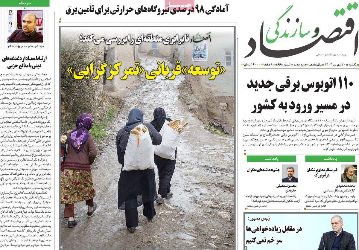 روزنامه اقتصاد و سازندگی