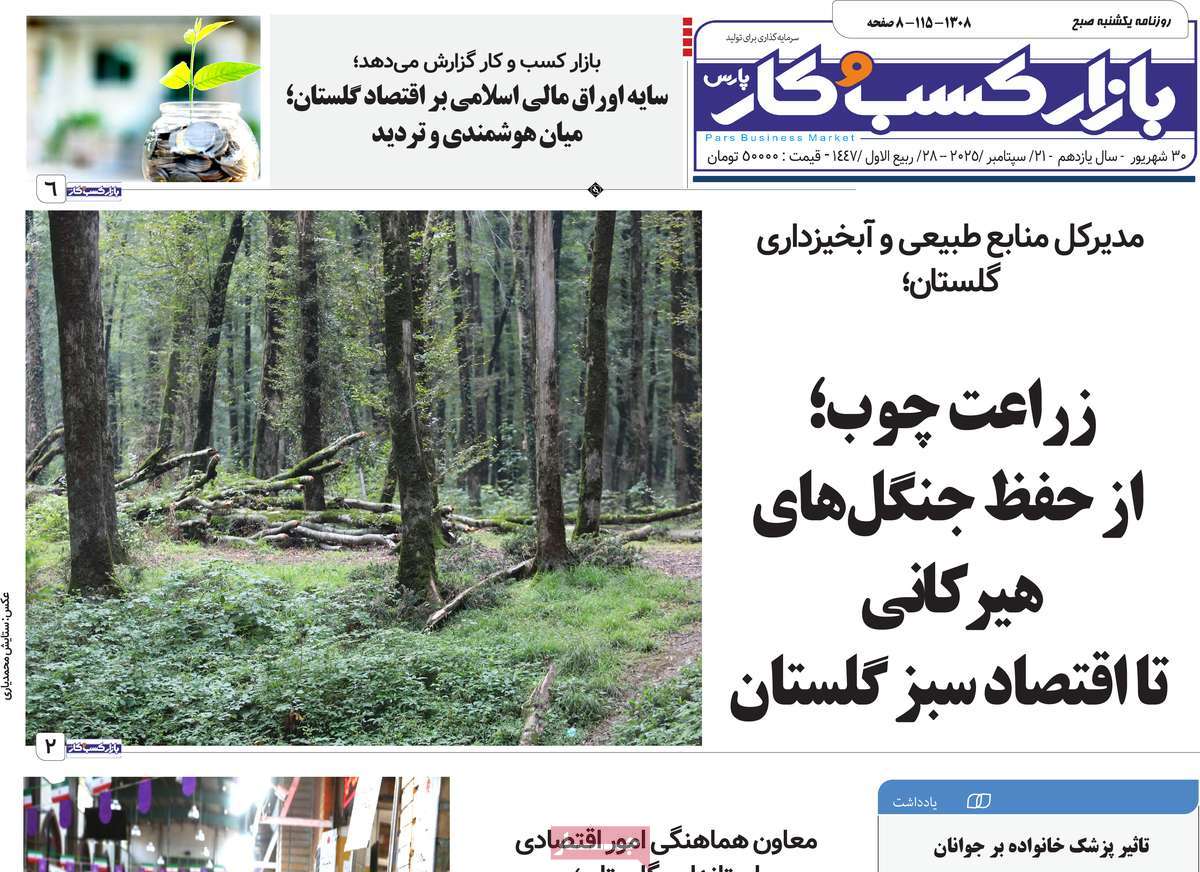 روزنامه بازار کسب و کار پارس
