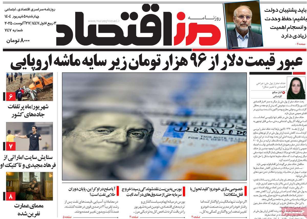 روزنامه مرز اقتصاد