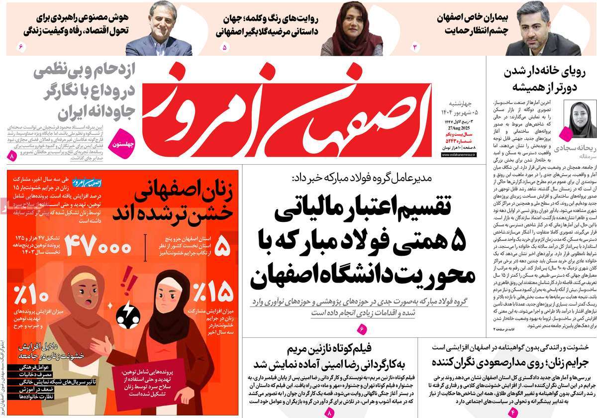روزنامه اصفهان امروز