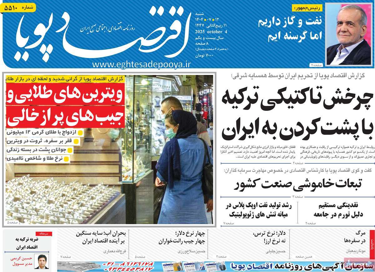 روزنامه اقتصاد پویا