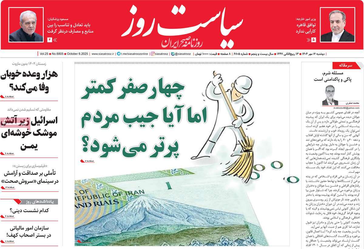روزنامه سیاست روز