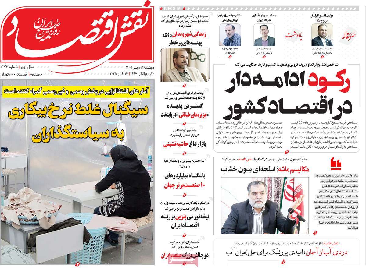 روزنامه نقش اقتصاد