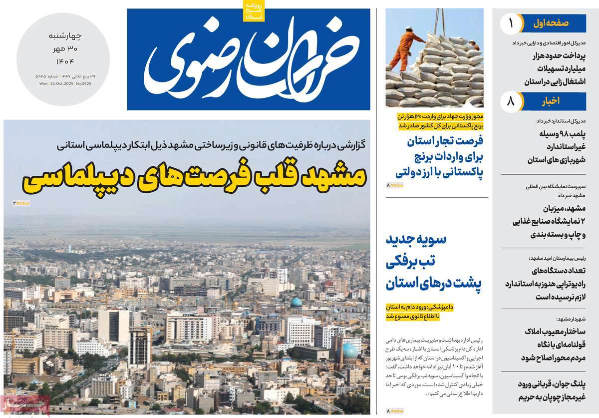 روزنامه خراسان رضوی