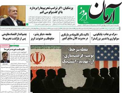 روزنامه آرمان امروز