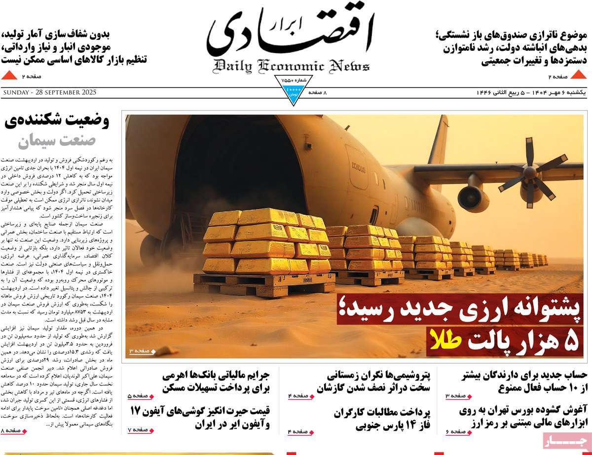 روزنامه ابرار اقتصادی