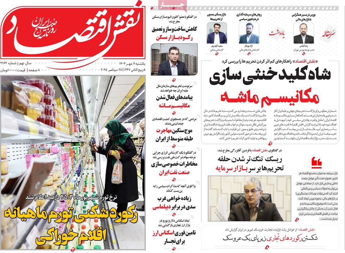 روزنامه نقش اقتصاد