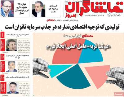 روزنامه تماشاگران امروز