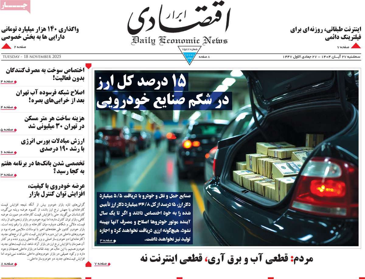 روزنامه ابرار اقتصادی