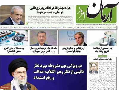 روزنامه آرمان امروز