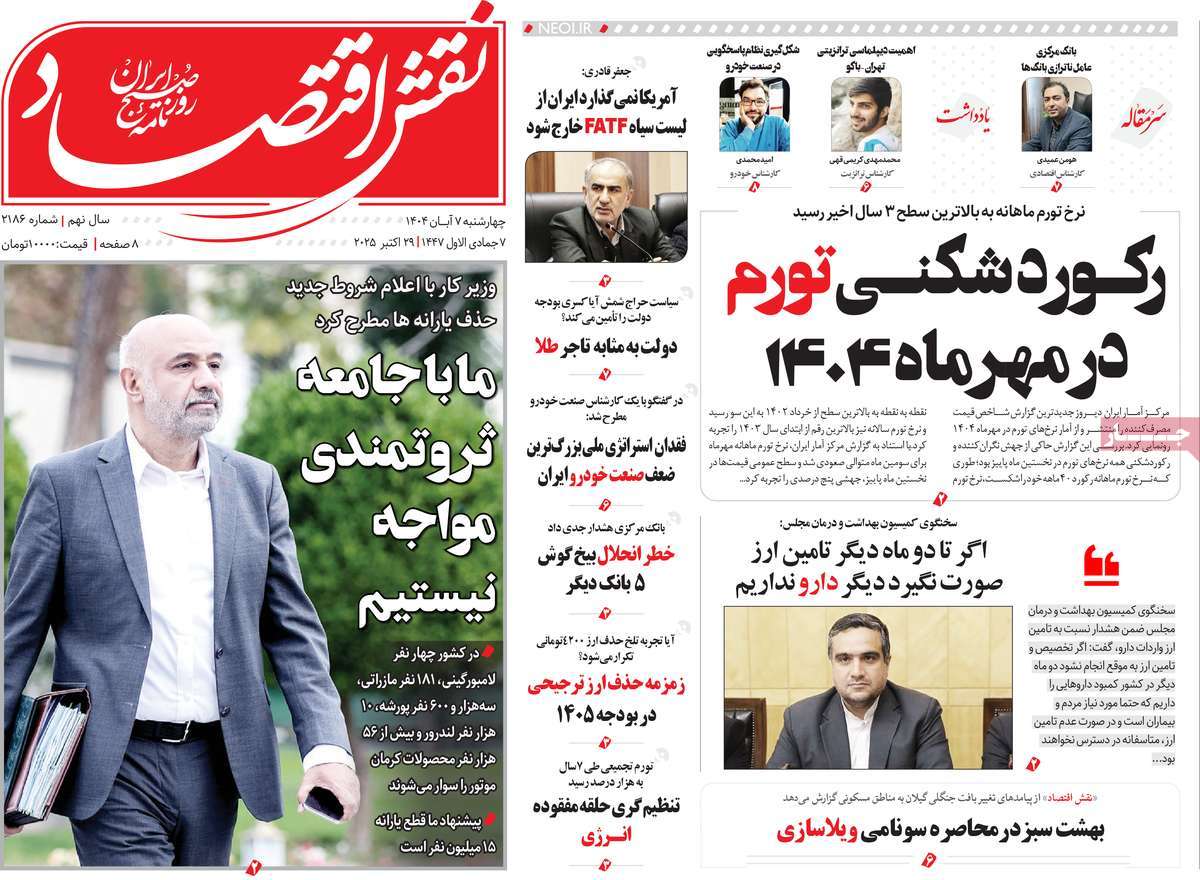 روزنامه نقش اقتصاد