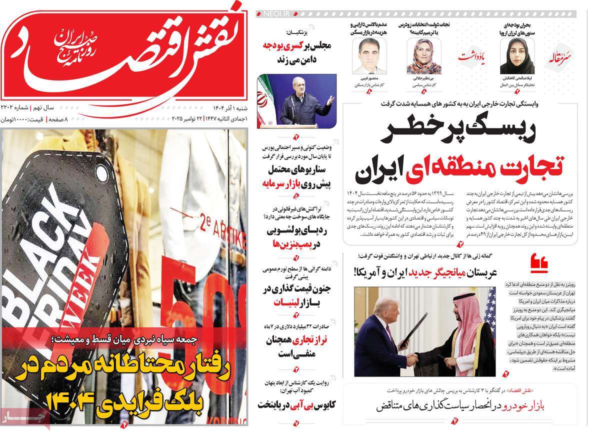 روزنامه نقش اقتصاد