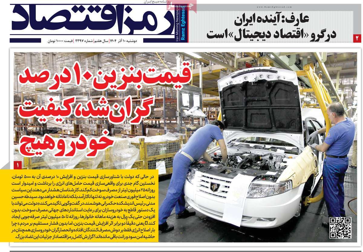 روزنامه رمزاقتصاد