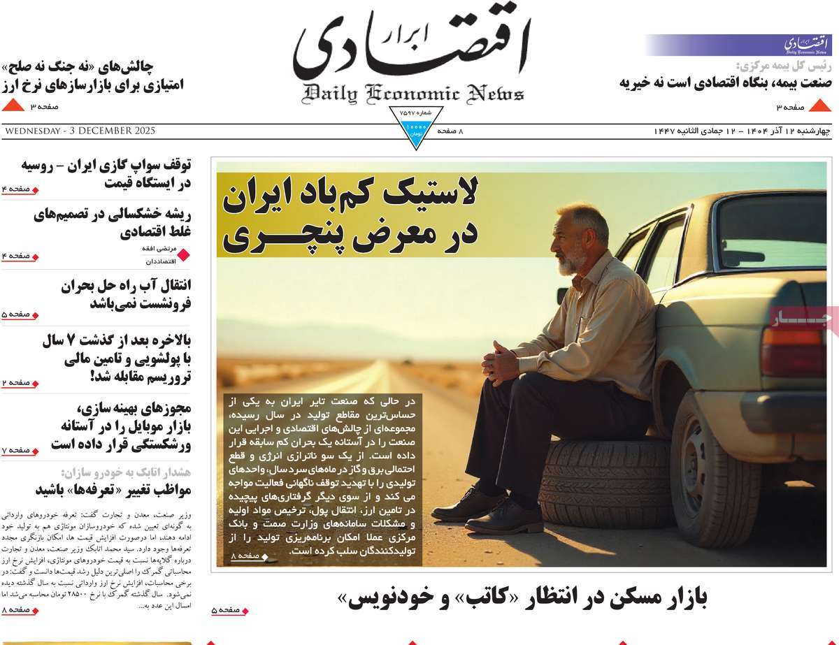 روزنامه ابرار اقتصادی