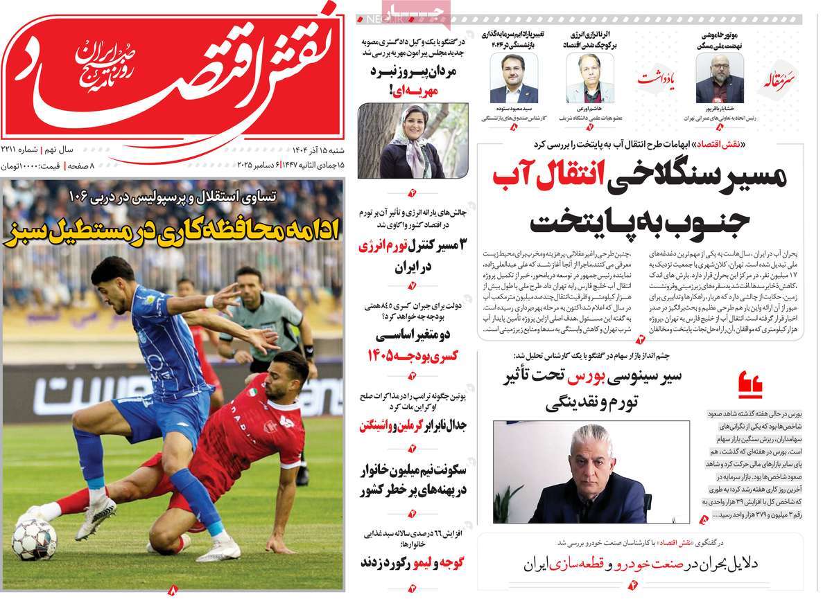 روزنامه نقش اقتصاد