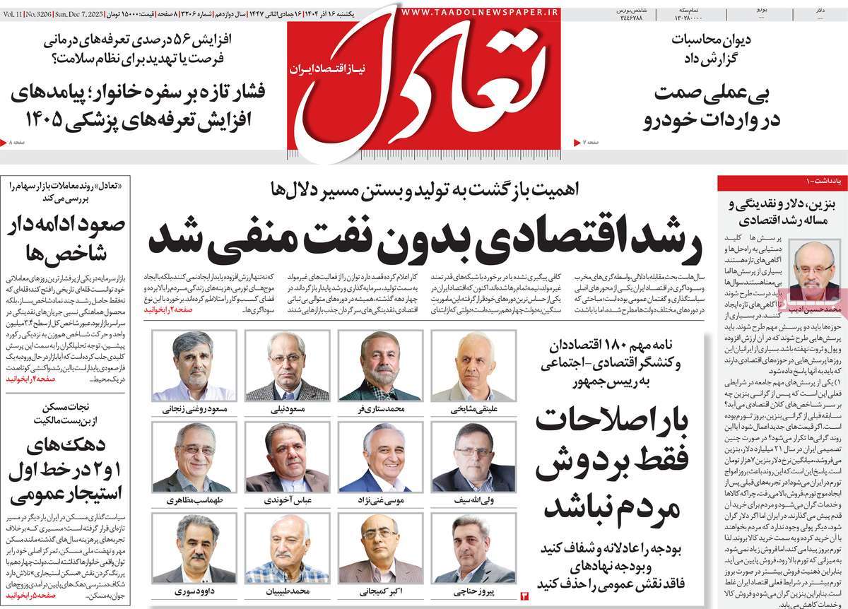 روزنامه تعادل