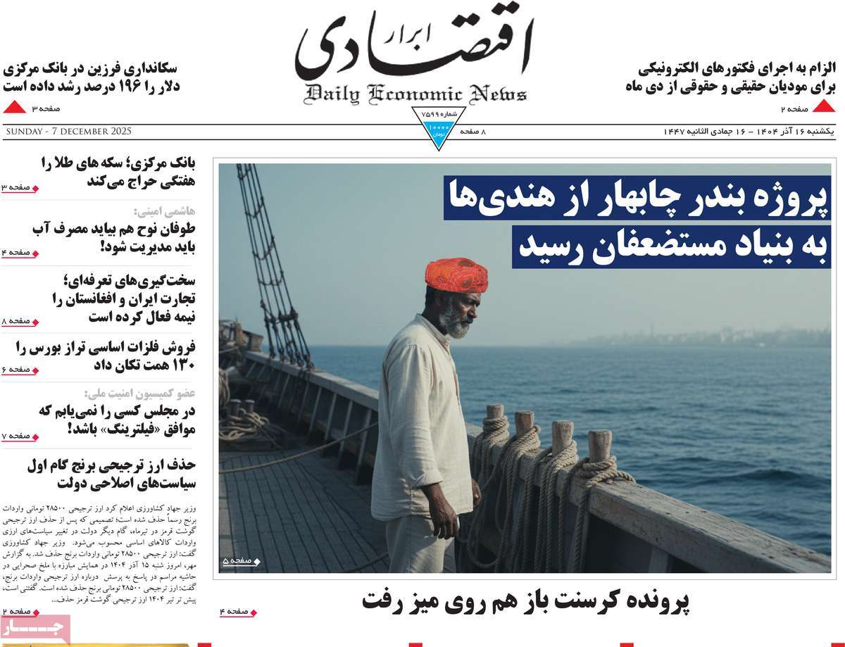 روزنامه ابرار اقتصادی