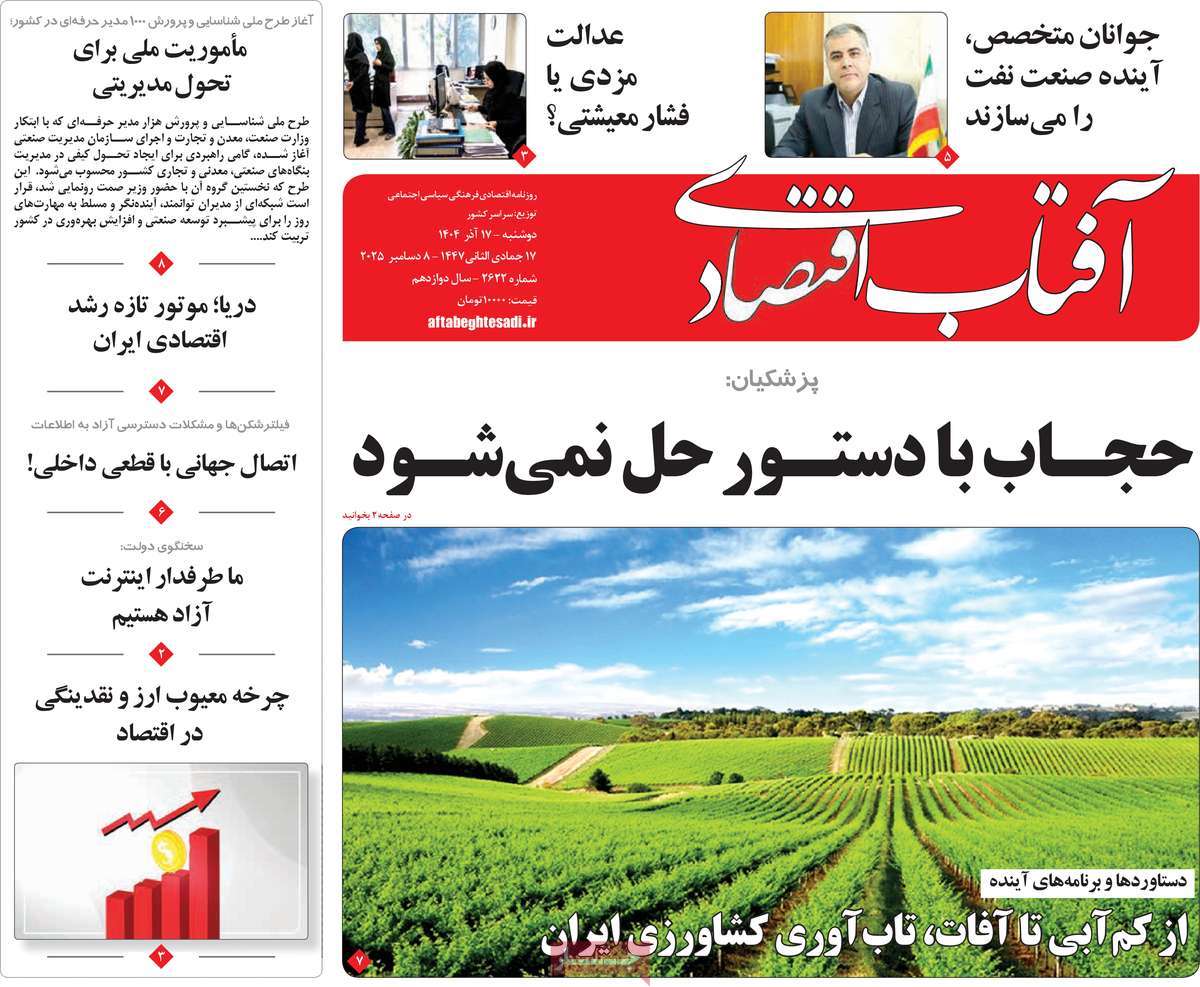 روزنامه آفتاب اقتصادی