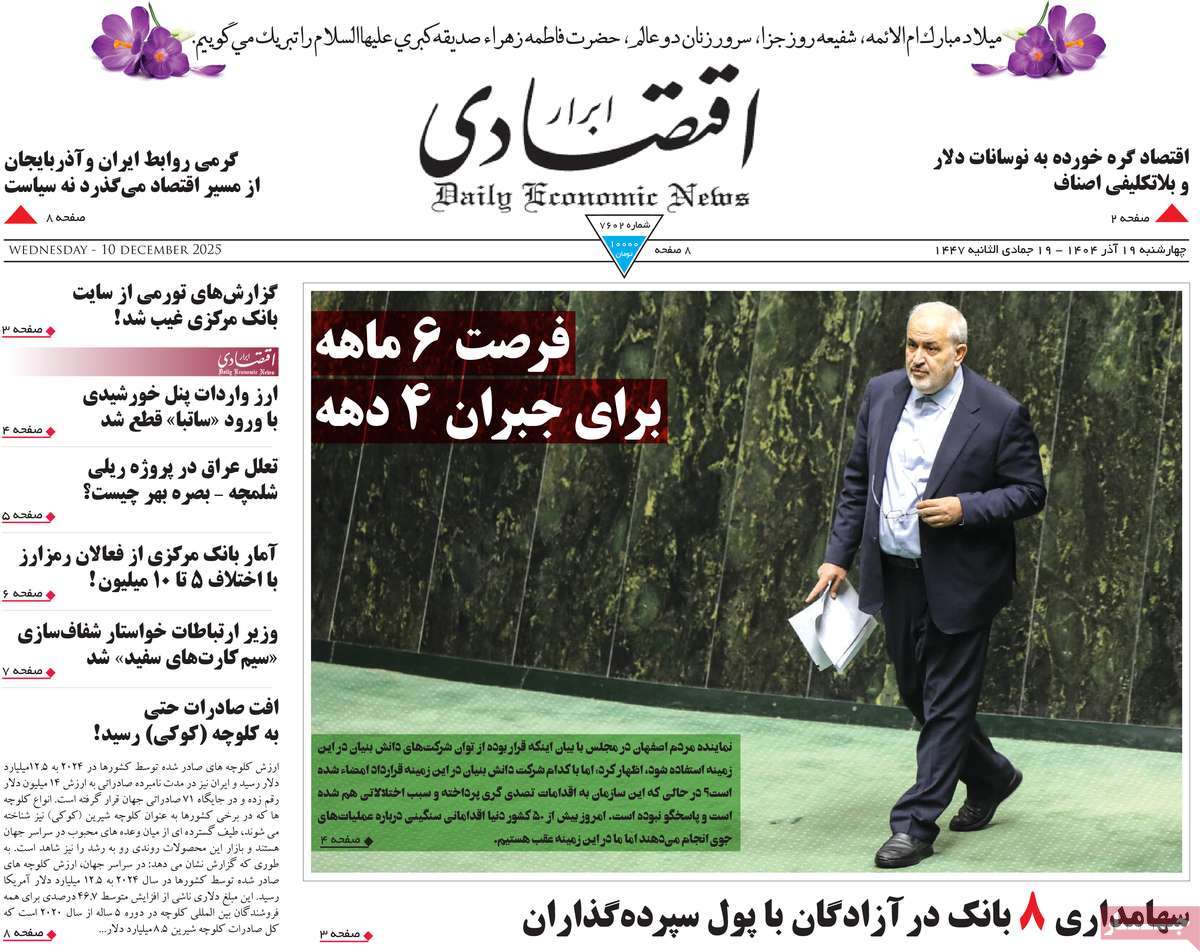 روزنامه ابرار اقتصادی