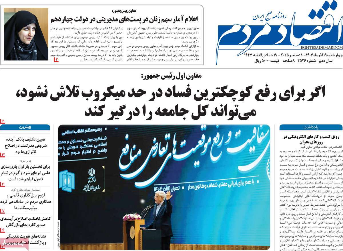 روزنامه اقتصاد مردم