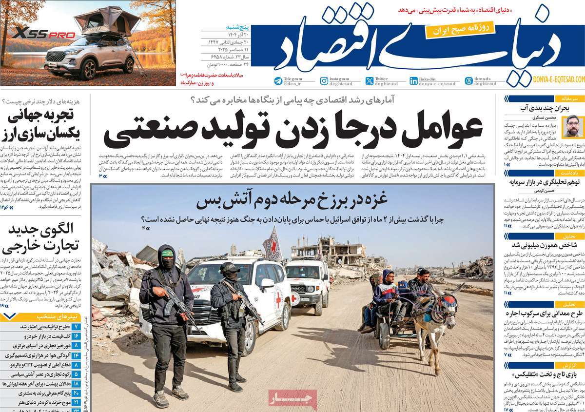 روزنامه دنیای اقتصاد