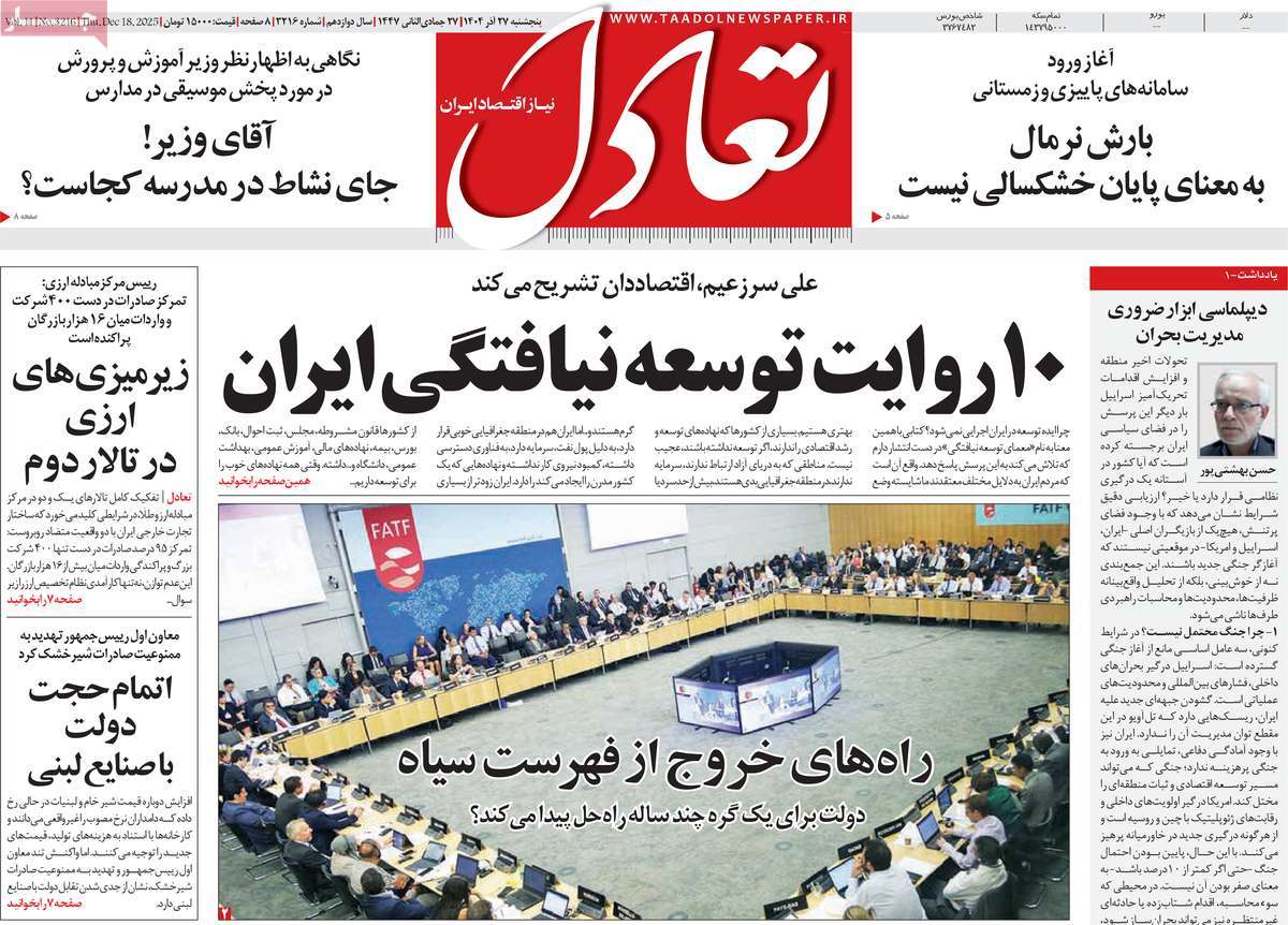 روزنامه تعادل