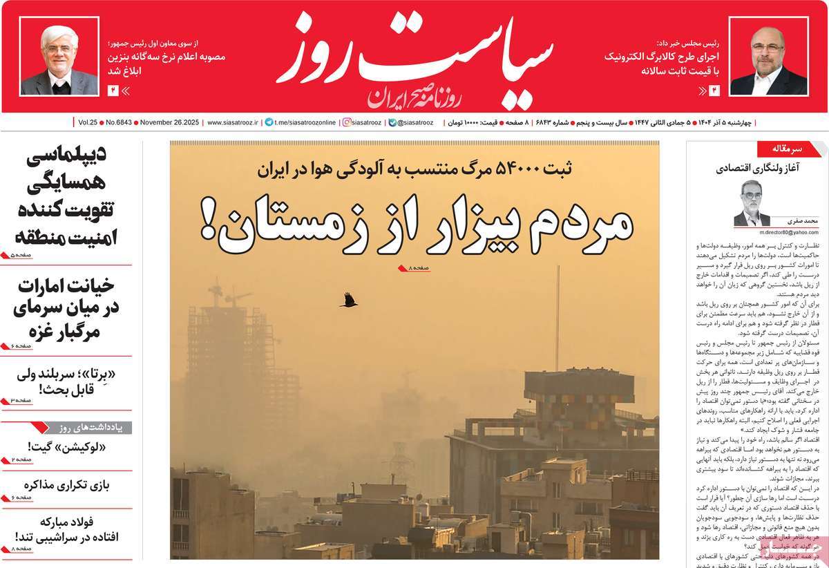 روزنامه سیاست روز