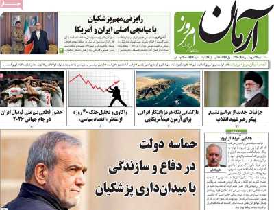 روزنامه آرمان امروز