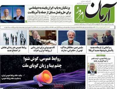 روزنامه آرمان امروز