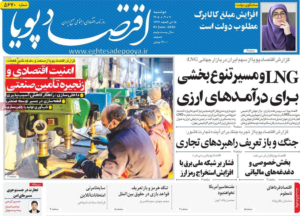 روزنامه اقتصاد پویا
