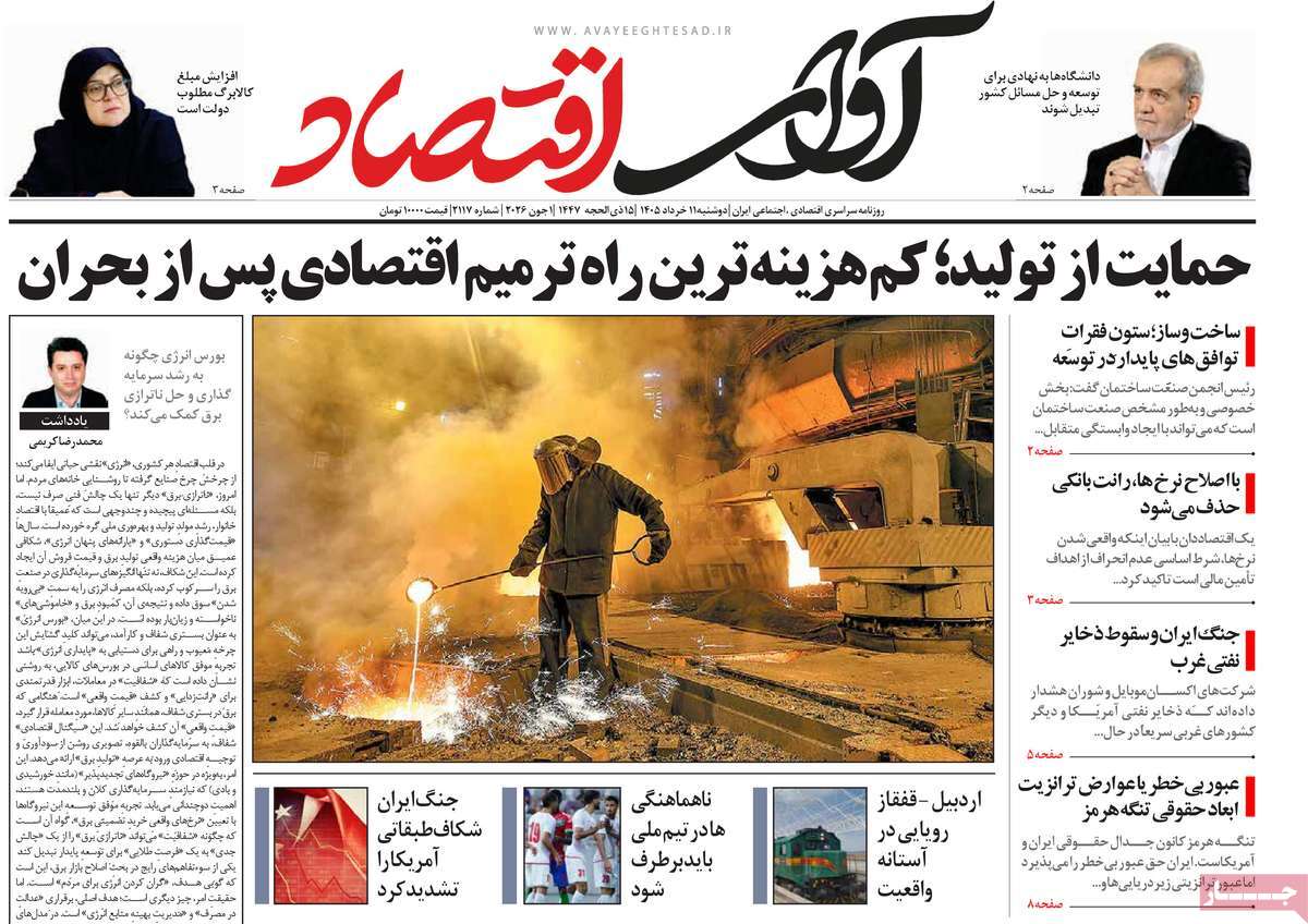 روزنامه آوای اقتصاد