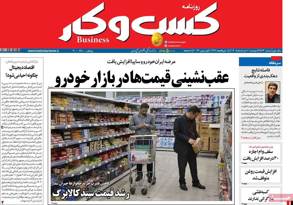 روزنامه کسب و کار