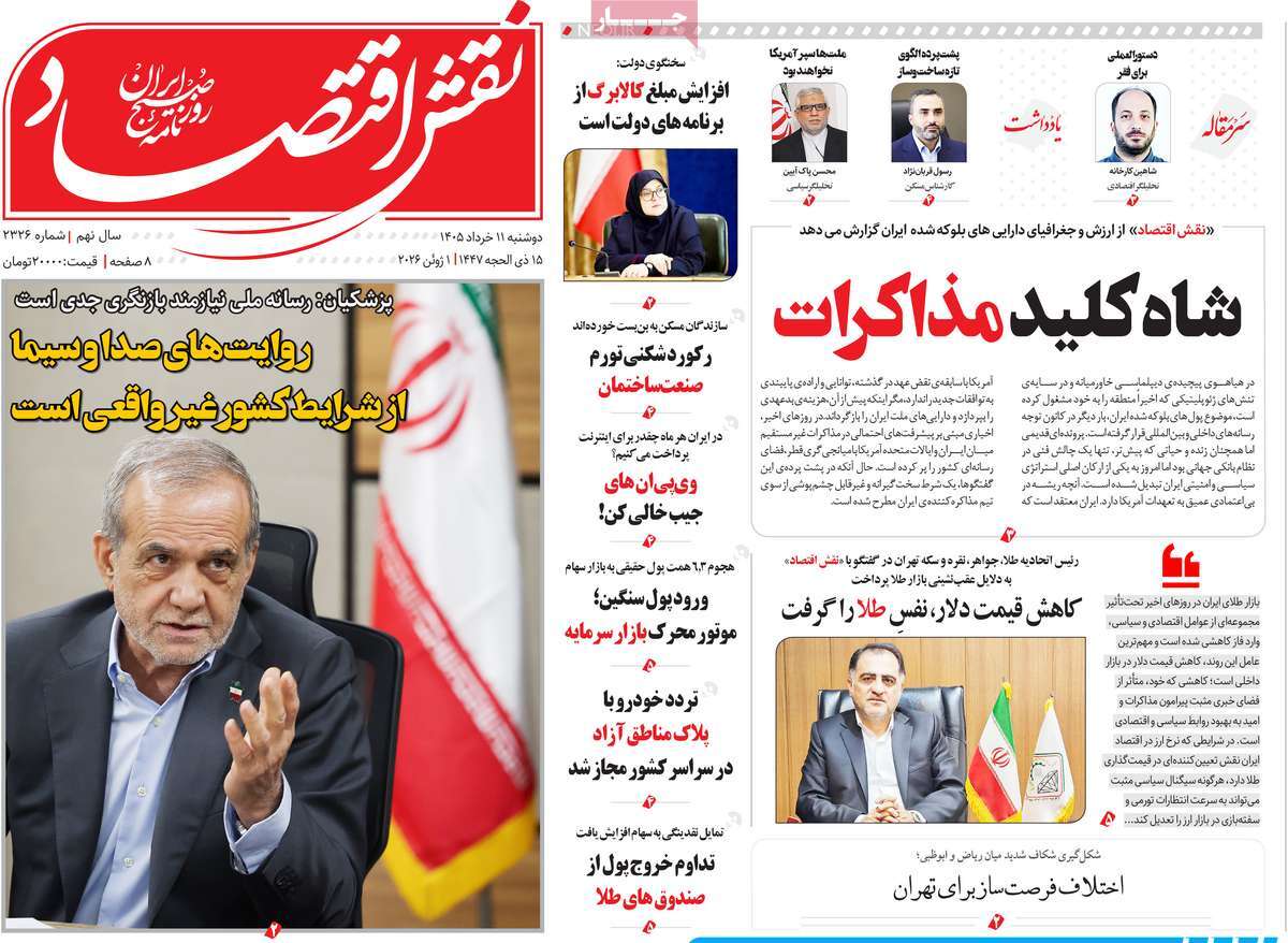 روزنامه نقش اقتصاد