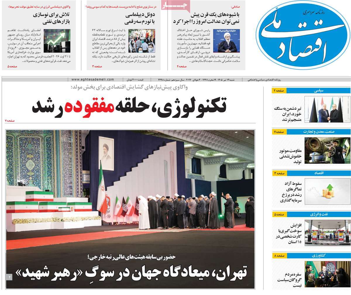 روزنامه اقتصاد ملی