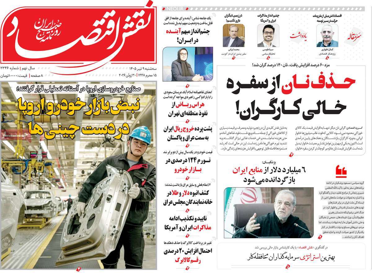 روزنامه نقش اقتصاد