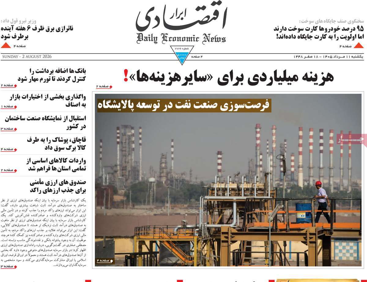 روزنامه ابرار اقتصادی