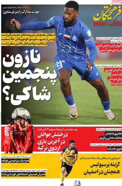 روزنامه فرهیختگان ورزشی