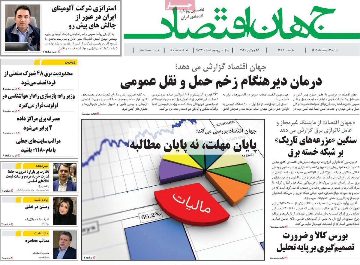 روزنامه جهان اقتصاد