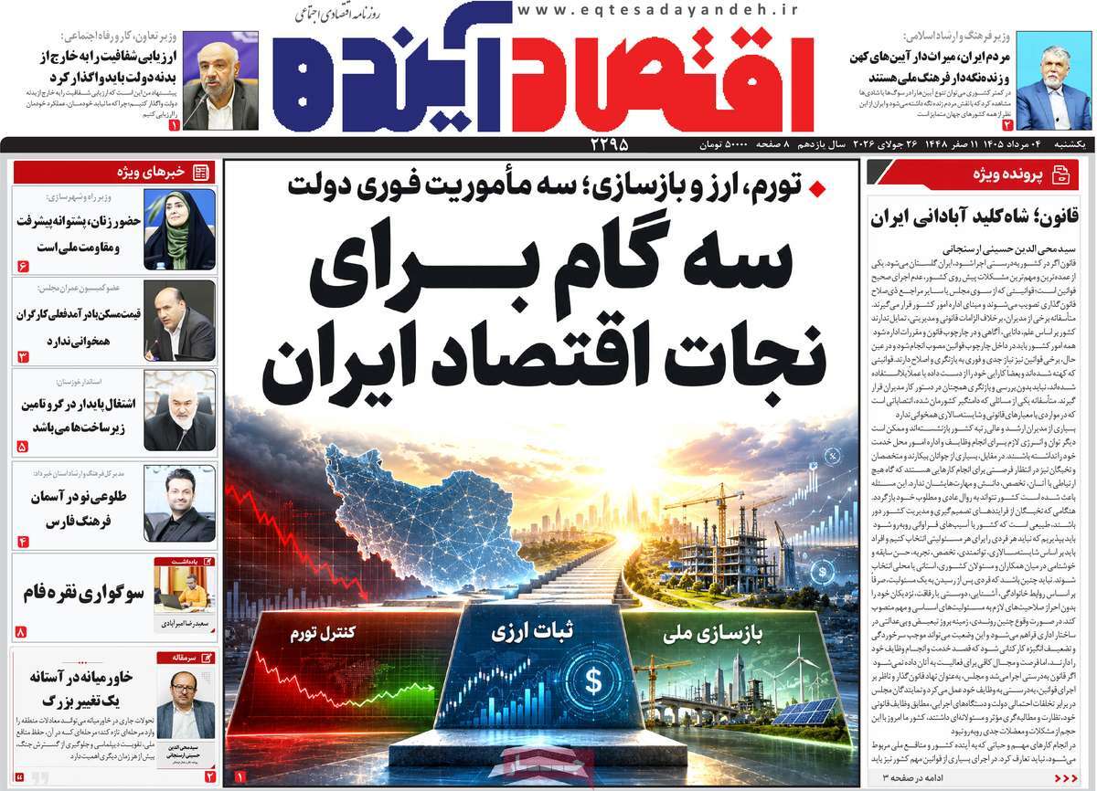 روزنامه اقتصاد آینده