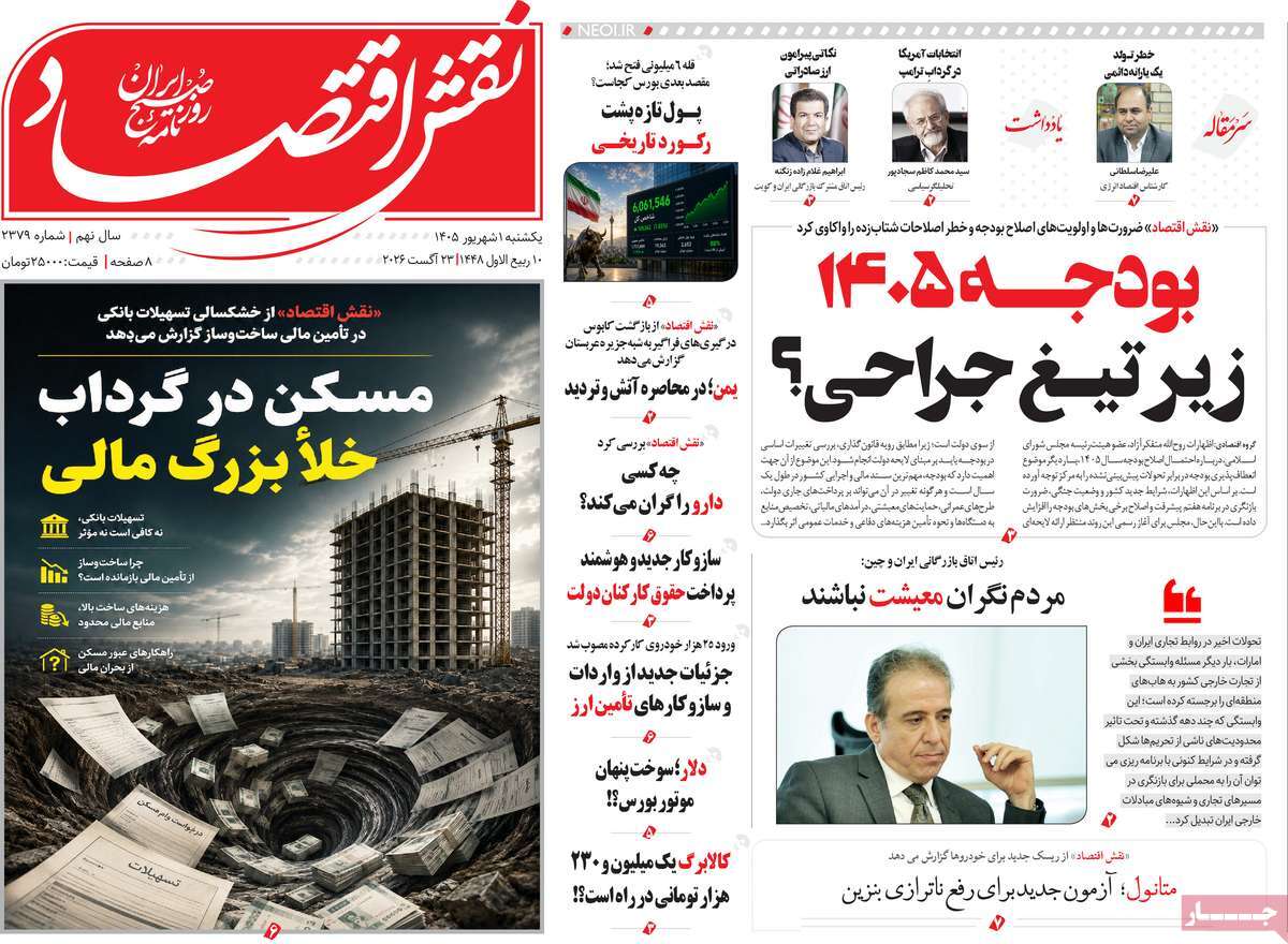 روزنامه نقش اقتصاد