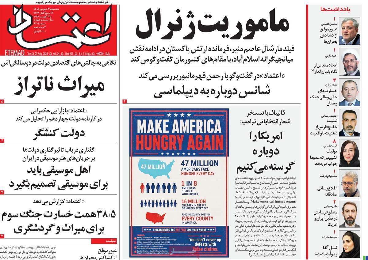 روزنامه اعتماد