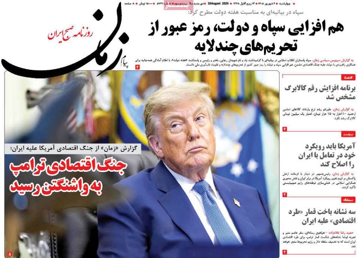 روزنامه پیام زمان