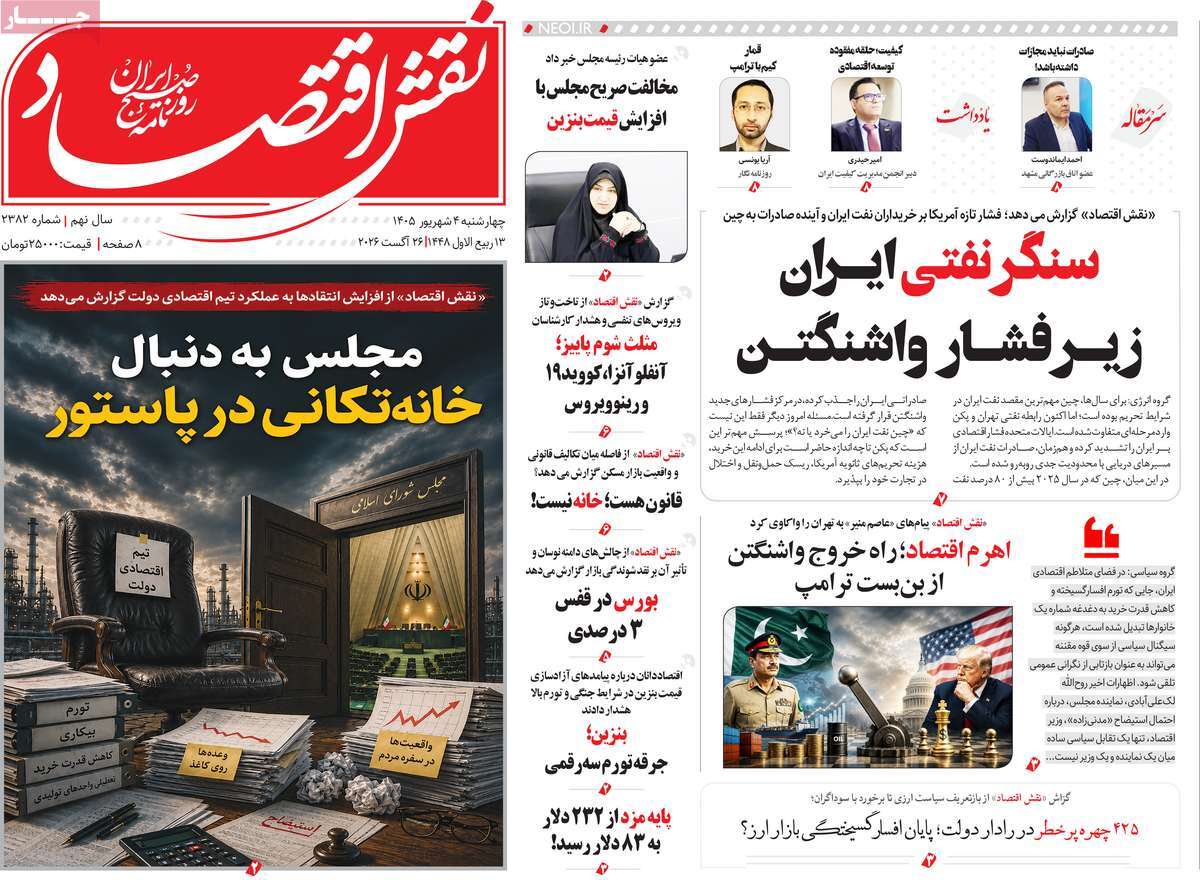 روزنامه نقش اقتصاد