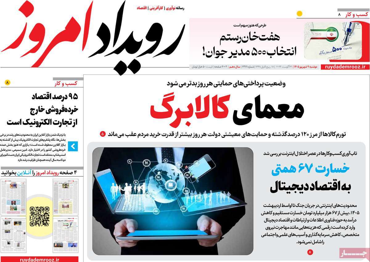 روزنامه رویداد امروز