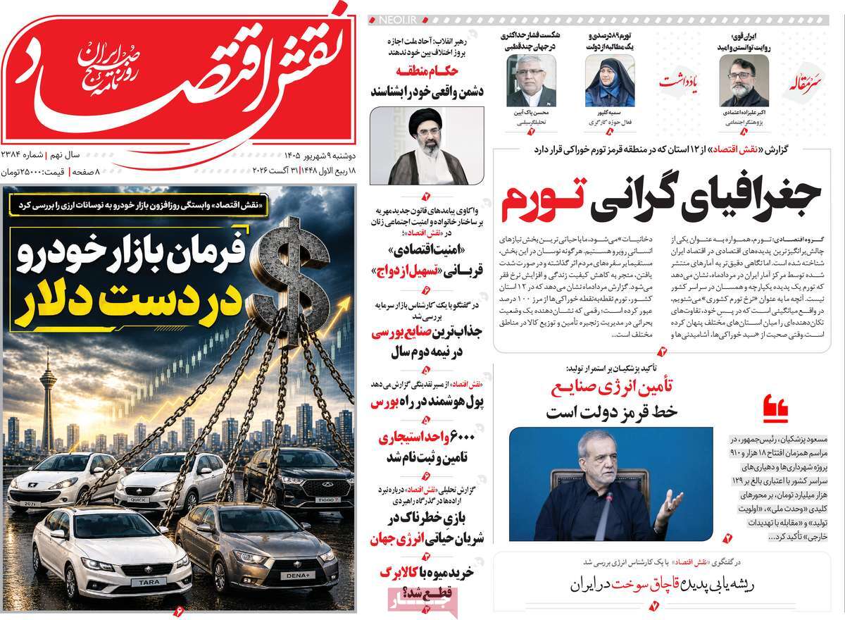 روزنامه نقش اقتصاد
