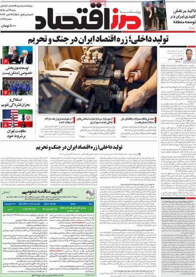 روزنامه مرز اقتصاد